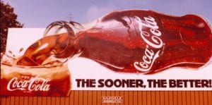 Coca-Cola Sign Painted by Ben Zaricor in Florida in 1985