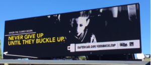 NHTSA sponsored digital billboard near Portland, OR.