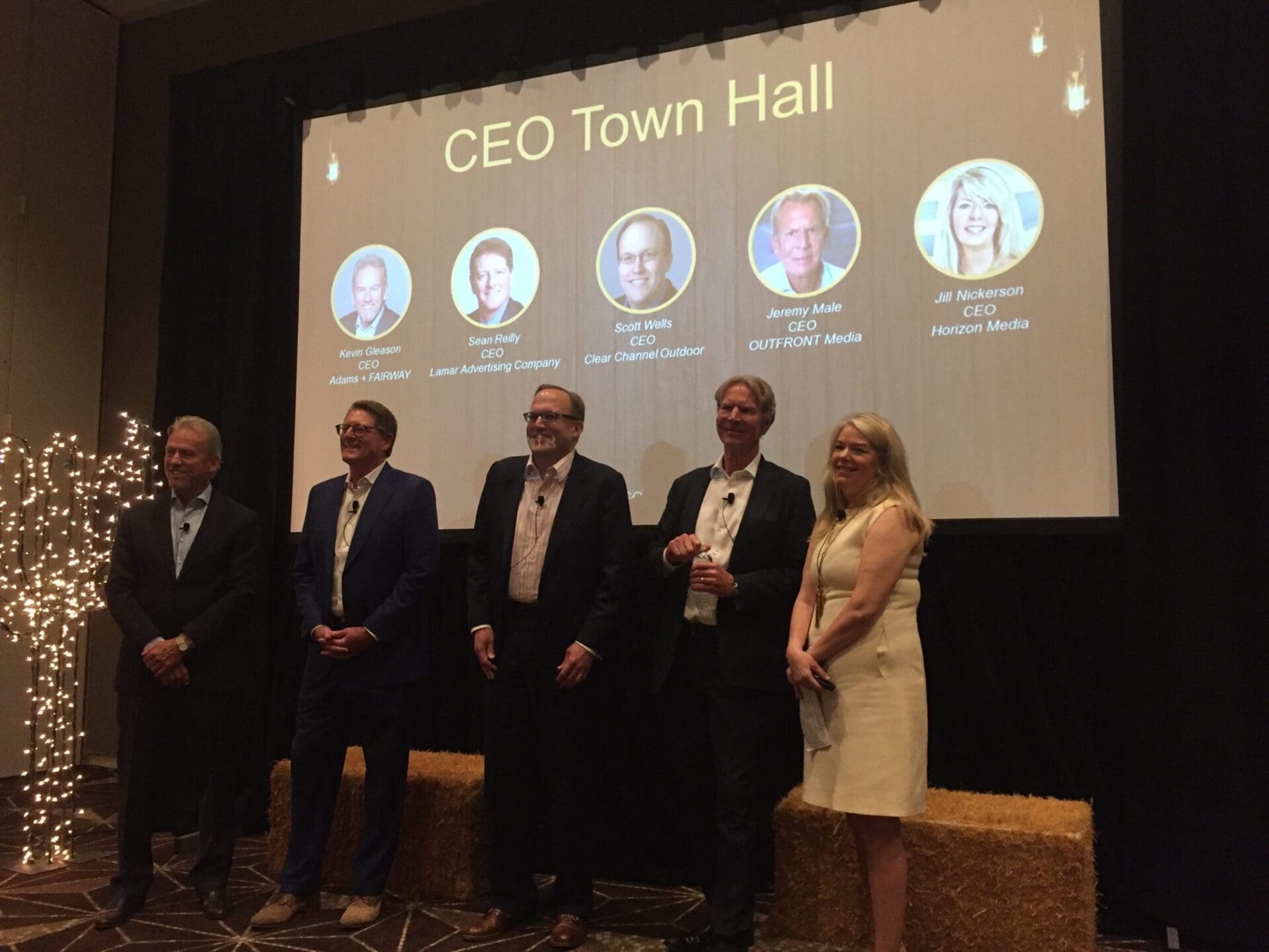 Gleason, Reilly, Wells and Male at GO2018 Town Hall Billboard Insider™