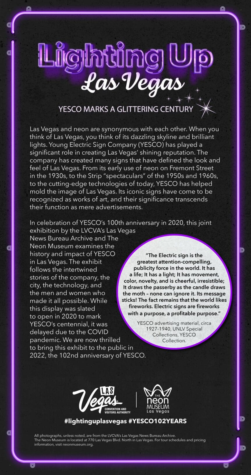 Lighting Up Las Vegas YESCO Marks a Glittering Century Billboard Insider™