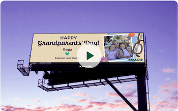 Welcome to the Lamar Grandparents' Day Billboard Campaign